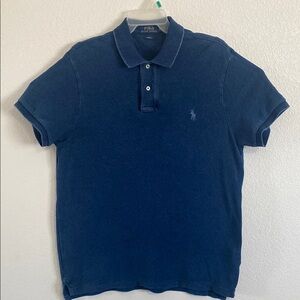 Polo by Ralph Lauren Men's Blue Polo Shirt Size L